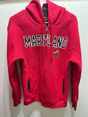University of Maryland Terrapins quarter zip hooded shirt size S